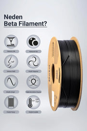 Beta PLA+ Filament Siyah