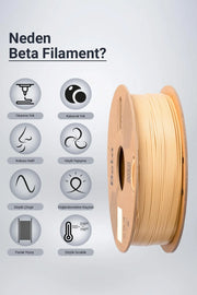 Beta PLA+ Filament Natural Skin