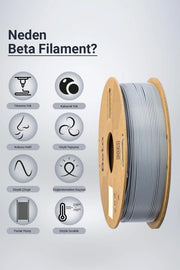 Beta PLA High-Speed Filament Grey