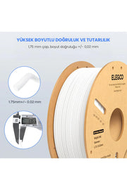 ELEGOO PLA+ Filament Uzay Grisi